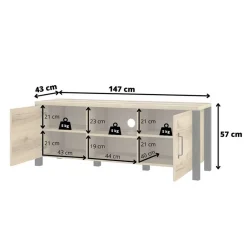 Fernseh Unterschrank Zepp*Pharao24 Discount