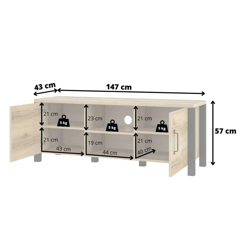 Fernseh Unterschrank Zepp*Pharao24 Discount