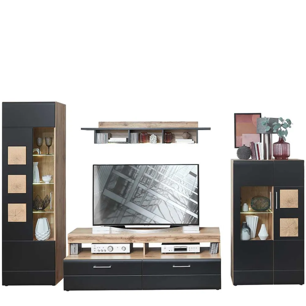 Fernseher Schrankwand Beldar*Pharao24 Outlet