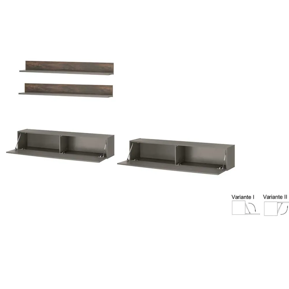 New Fernseher Schrankwand Hanniba Wohnwand 300 Cm|Moderne Wohnwände