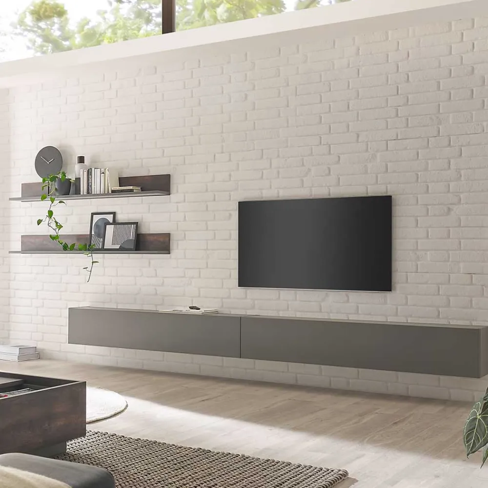 New Fernseher Schrankwand Hanniba Wohnwand 300 Cm|Moderne Wohnwände