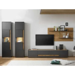 Outlet Fernseher Schrankwand Uzniana Moderne Wohnwände