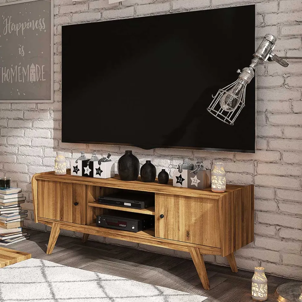 Clearance Fernsehschrank Carilla Massivholz Tv Möbel|Fernsehtische