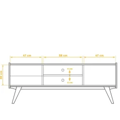 Clearance Fernsehschrank Carilla Massivholz Tv Möbel|Fernsehtische