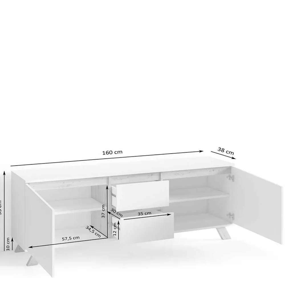 Fernsehunterschrank Catrilla*Pharao24 Outlet