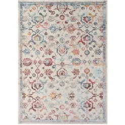 Floraler Kurzflor Teppich Zeremonia*Pharao24 Hot