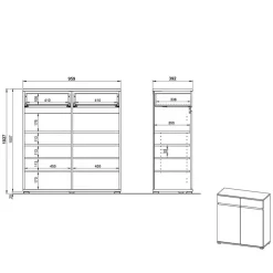 Online Flurmöbel Set Sveralda Garderobensets