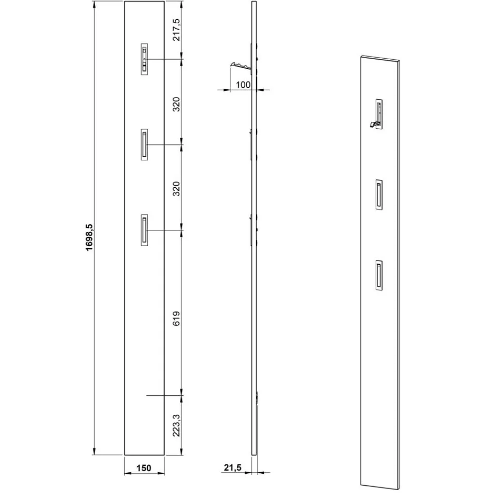 Clearance Flurmöbelset Doinas Garderobensets