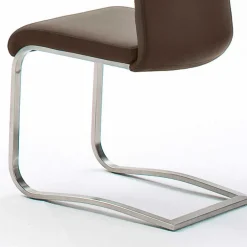 Freischwinger Emrucon Lederstühle|Freischwinger