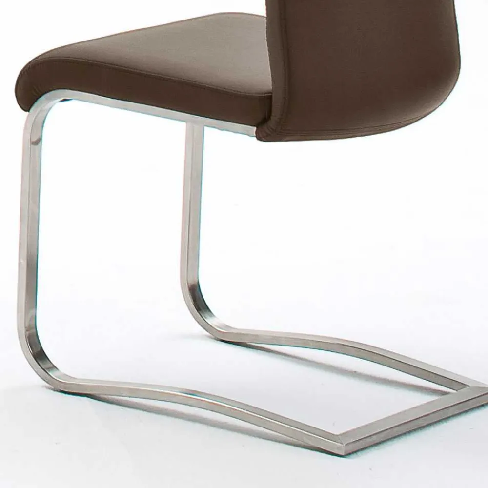 Freischwinger Emrucon Lederstühle|Freischwinger