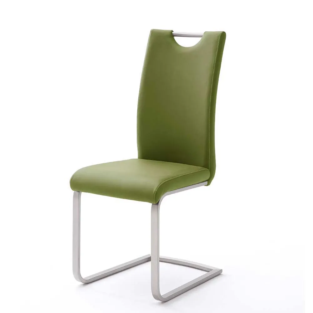 Discount Freischwingerstuhl Galini Lederstühle|Polsterstühle