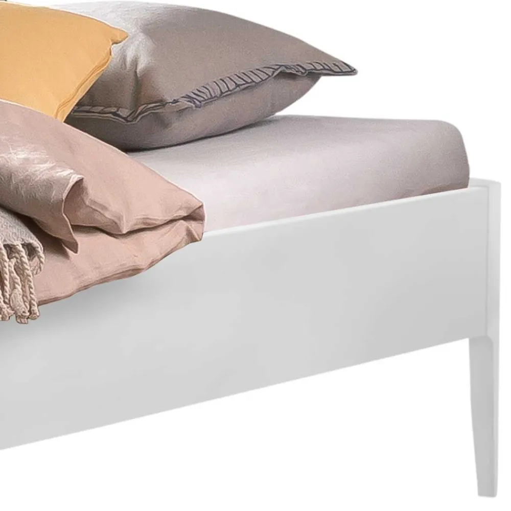 New Futonbett in Weiß Mutez Doppelbetten|Massivholzbetten