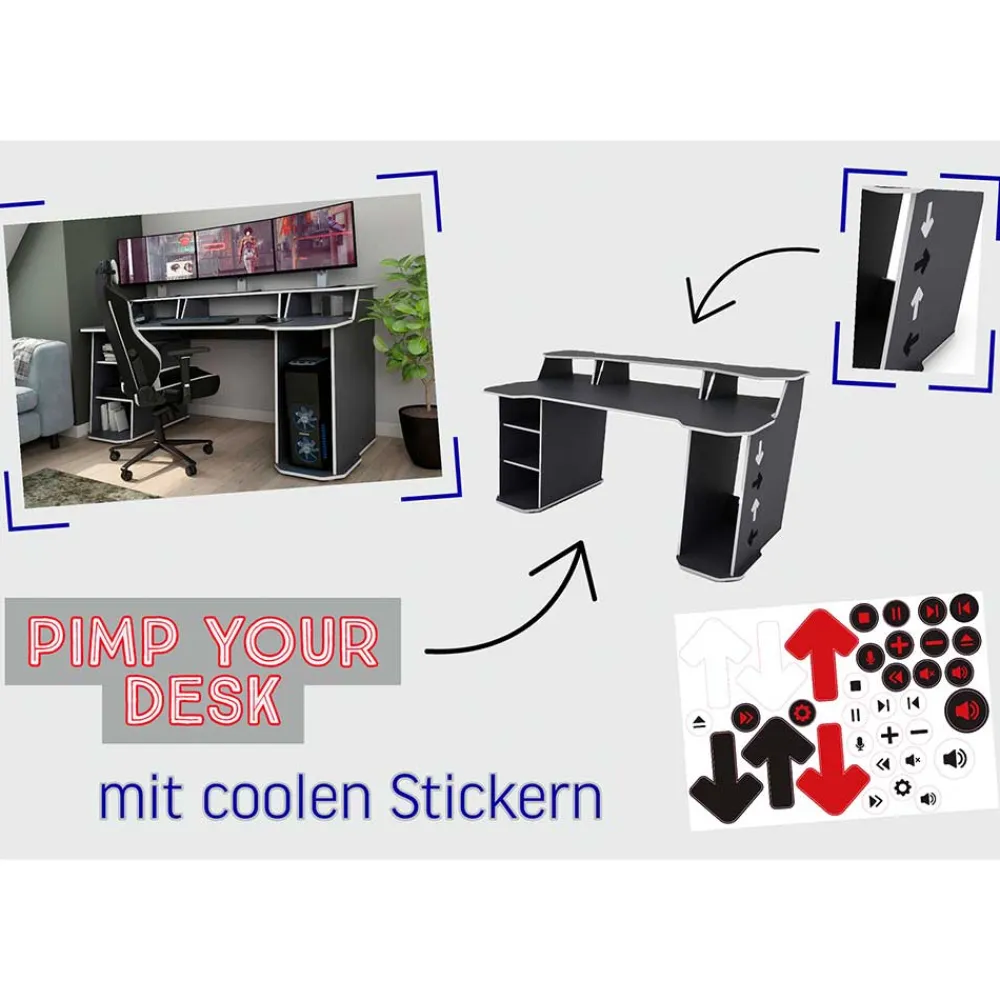 Sale Gamer Schreibtisch Choklan Schreibtische