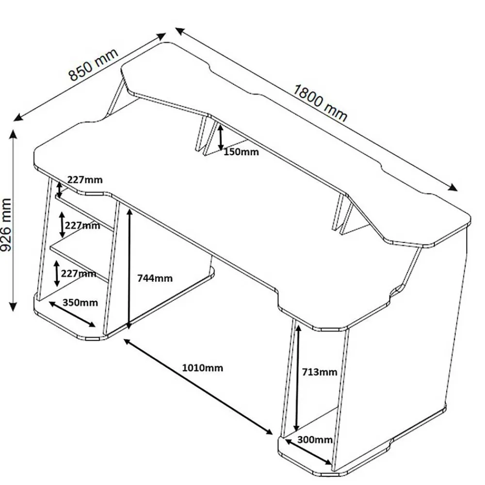 Sale Gamer Schreibtisch Choklan Schreibtische