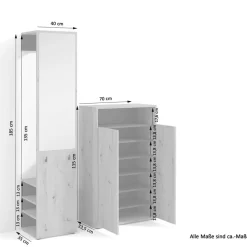 Hot Garderoben Set Malivtros Garderobensets