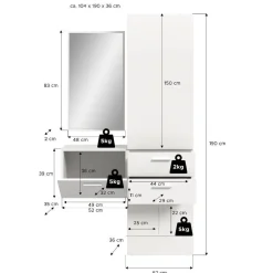 Garderoben Set modern Tiploma*Pharao24 Discount
