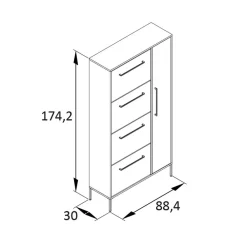Garderobenschuhschrank Call*Pharao24 Clearance