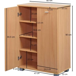 Garderobenschuhschrank Jorindela*Pharao24 New