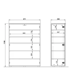 Garderobenschuhschrank Saladino*Pharao24 Discount