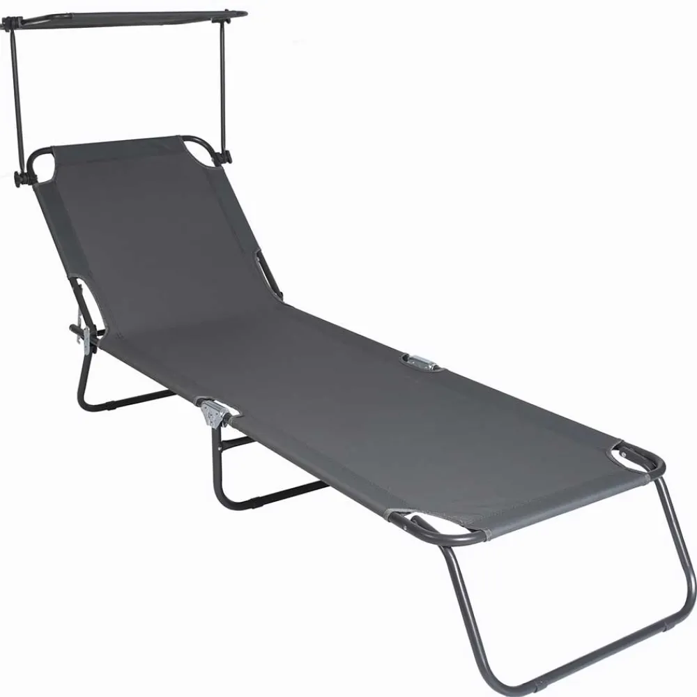 Gartenliege mit Dach Charisse Liegen