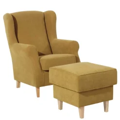 Outlet Gelber Ohrenbackensessel Cizio Ohrensessel|Relaxsessel