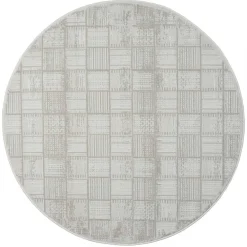 Clearance Gemusterter Teppich rund Rever Teppiche