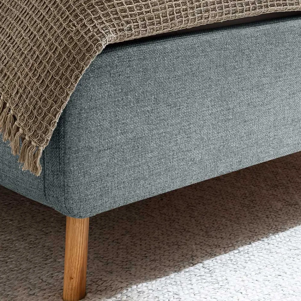 Clearance Gepolstertes Bett 140x200 cm Locks Doppelbetten|Funktionsbetten