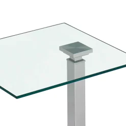 New Glas Beistelltisch Hataia Wohnzimmertisch|Glastische