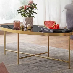 Outlet Glas Couchtisch Cassius Couchtische|Glastische