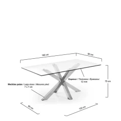 Glas Esstisch Monika*Pharao24