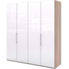 Outlet Glasfront Kleiderschrank Andryas Jugendkleiderschrank