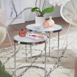 Best Glastisch Set Alicia Beistelltische|Glastische