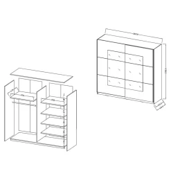 Gleittürenschrank Mezzo*Pharao24 Sale