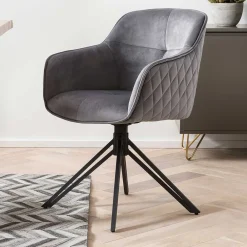 Grauer Armlehnstuhl Lienz Küchenstühle|Esszimmerstühle