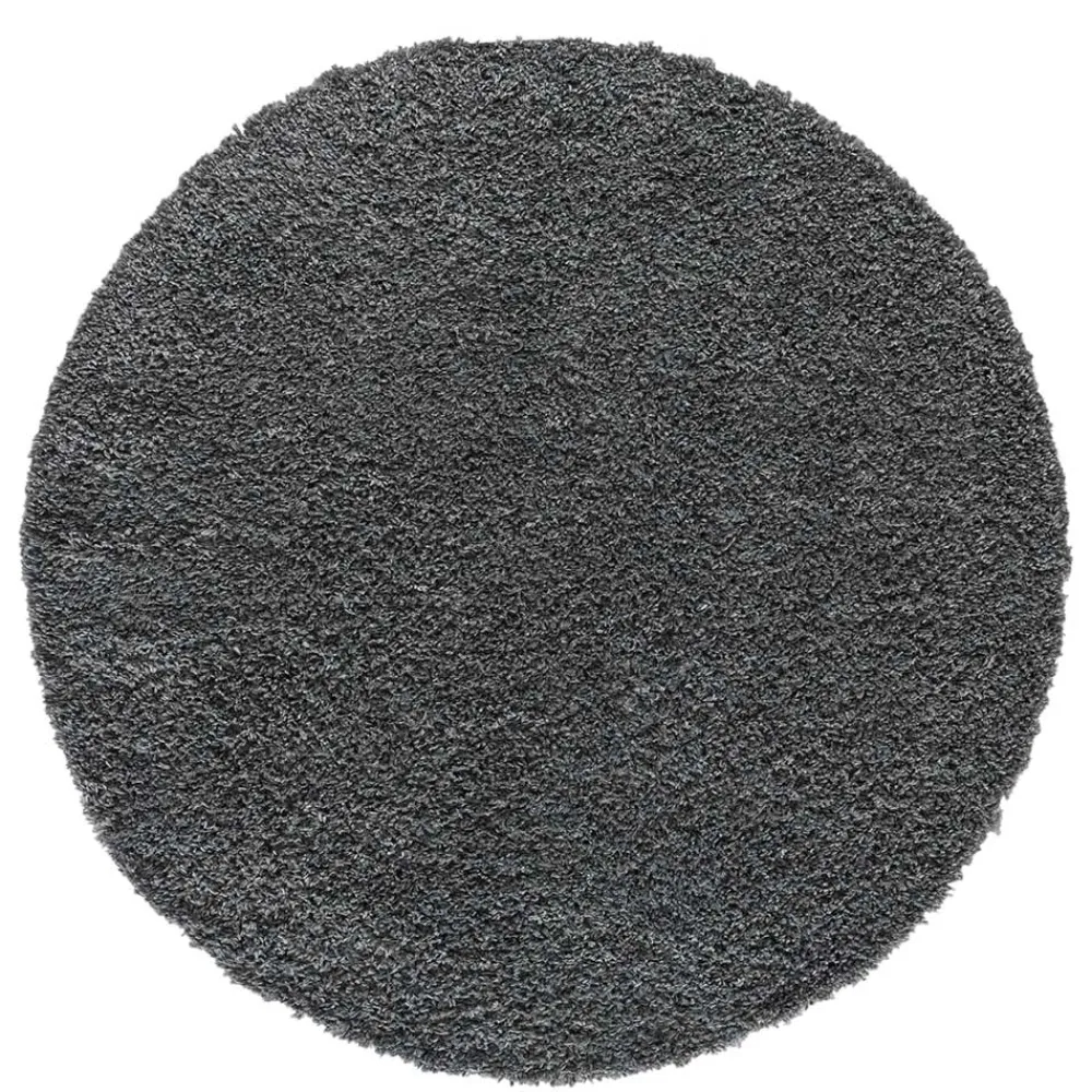 Grauer Hochflor Teppich Fachet*Pharao24 Outlet