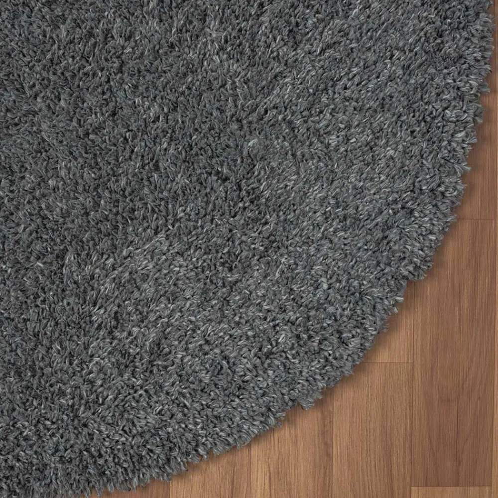 Grauer Hochflor Teppich Fachet*Pharao24 Outlet