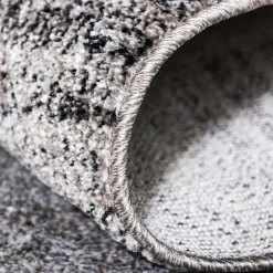 Outlet Grauer Kurzflor Teppich Grandios Teppiche