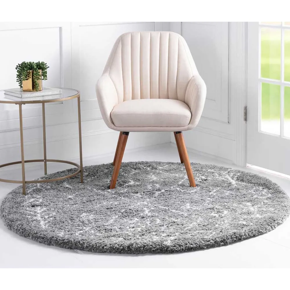 Clearance Grauer Langflor Teppich Cusira Teppiche