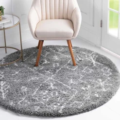 Clearance Grauer Langflor Teppich Cusira Teppiche