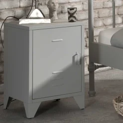 Hot Grauer Nachtschrank Santobal Nachtkommoden|Nachttisch