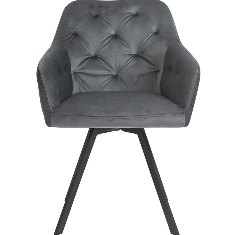 Grauer Samt Stuhl Trees*Pharao24 Clearance