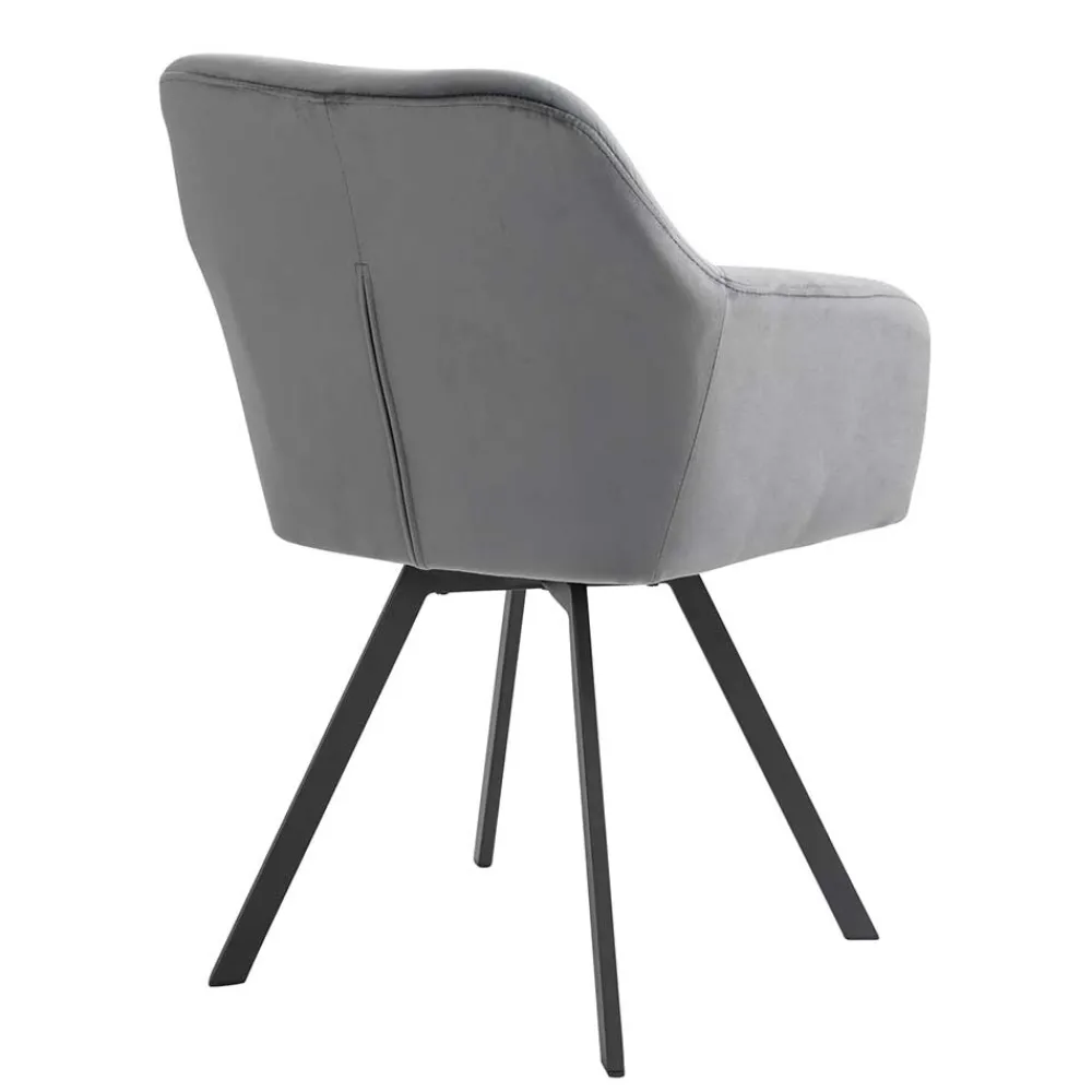 Grauer Samt Stuhl Trees*Pharao24 Clearance