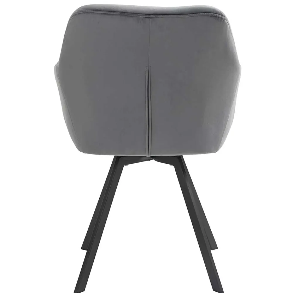 Grauer Samt Stuhl Trees*Pharao24 Clearance