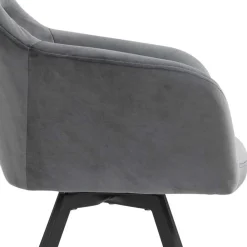 Grauer Samt Stuhl Trees*Pharao24 Clearance