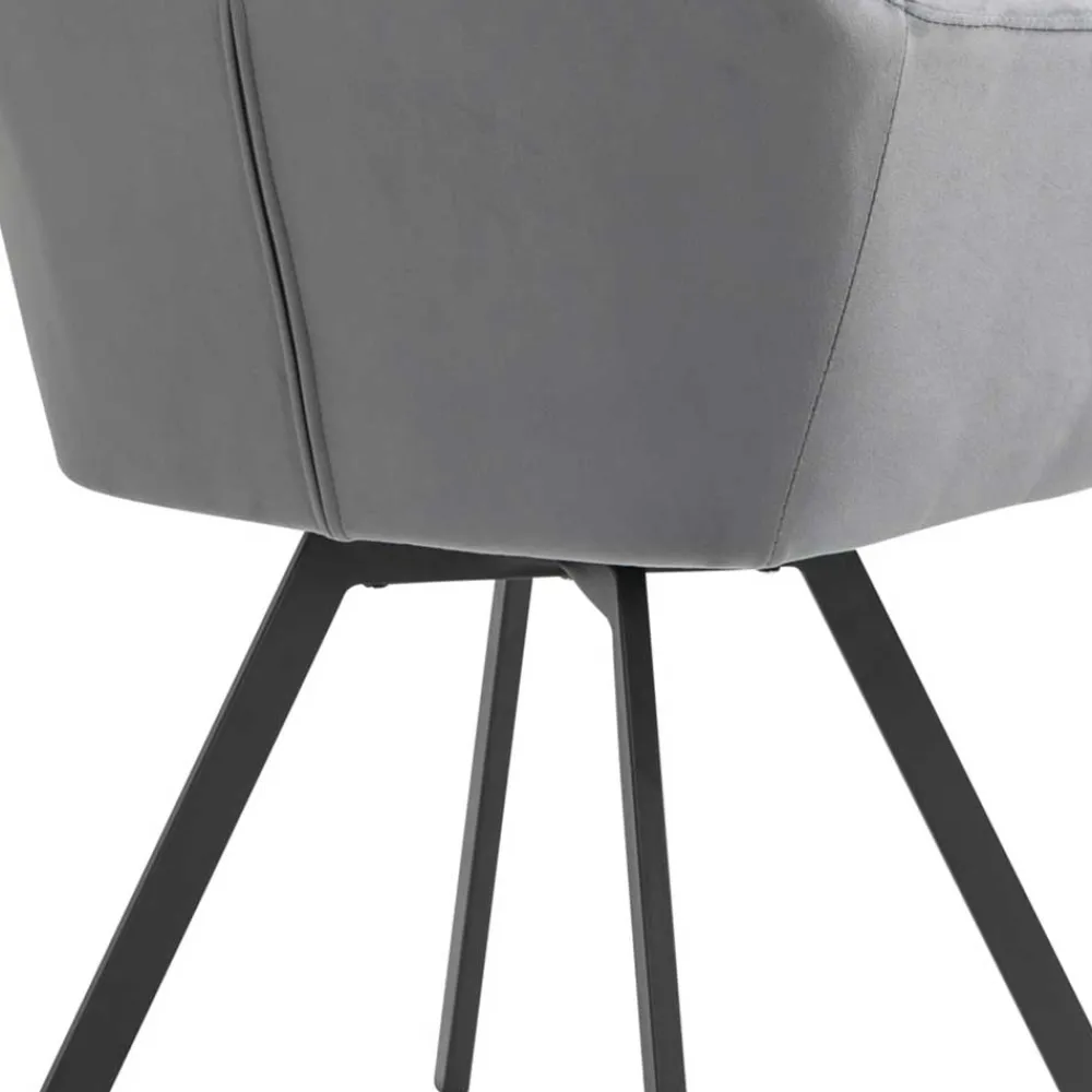 Grauer Samt Stuhl Trees*Pharao24 Clearance