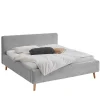 Graues Polster Stoffbett Lemerzi*Pharao24 New