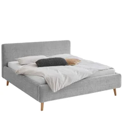 Graues Polster Stoffbett Lemerzi*Pharao24 New