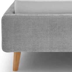 Graues Polster Stoffbett Lemerzi*Pharao24 New