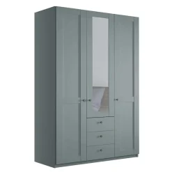 Clearance Graugrüner Kleiderschrank Forjan Drehtürenschränke|Kleiderschränke