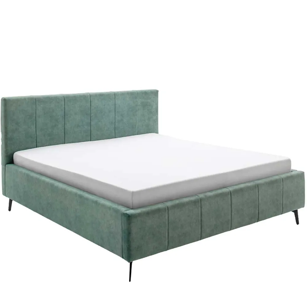 Grünes Velours Polsterbett Marzo*Pharao24 Sale